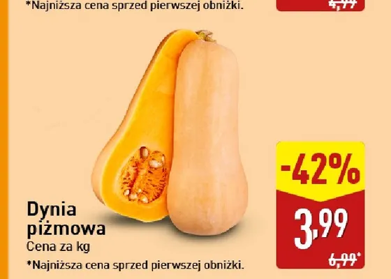 Dynia piżmowa promocja w Aldi