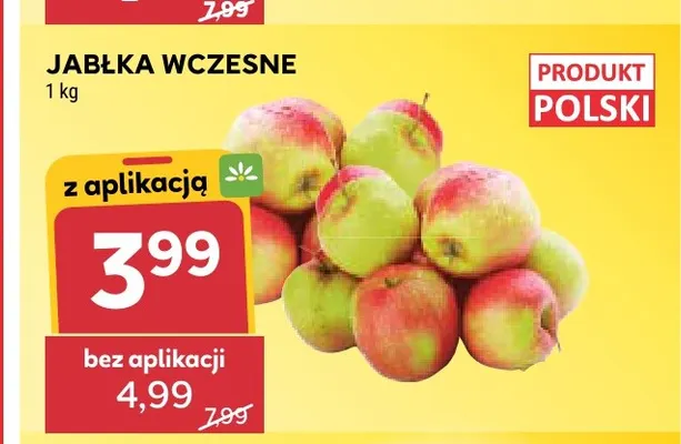 Jabłka wczesne promocja w Stokrotka