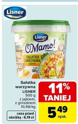 Sałatka warzywna z jajkiem, z groszkiem promocja w Carrefour Market