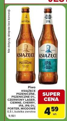 Piwo Książęce Czerwony Lager promocja w Carrefour Express