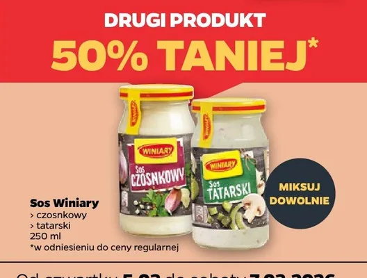 Sos czosnkowy promocja w Netto
