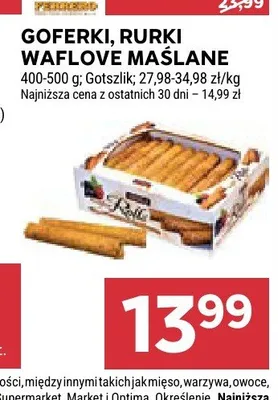 Rurki waflove maślane Gotszlik promocja w Stokrotka