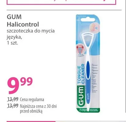 Szczoteczka do mycia języka Gum Halicontrol promocja w Hebe