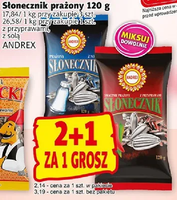 Słonecznik prażony, z przyprawami promocja w Prim Market