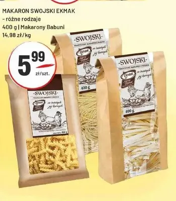 Makaron swojski Ekmak promocja w Sedal