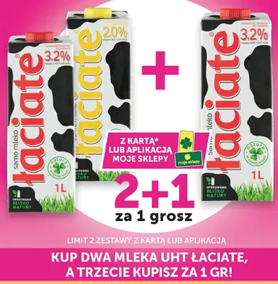 Mleko UHT Łaciate 3,2% promocja w ABC