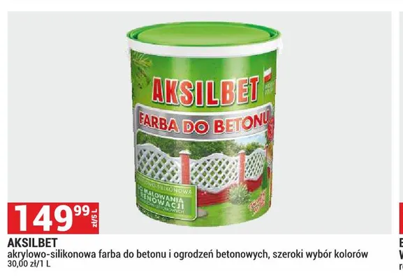 Farba do betonu Aksilbet promocja w Merkury Market