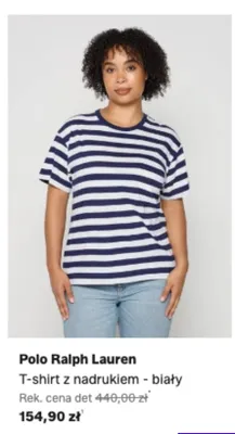 T-shirt z nadrukiem Polo Ralph Lauren biały promocja w Lounge by Zalando