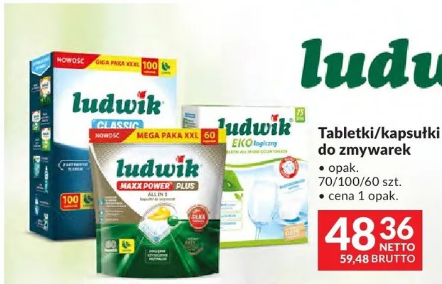 Tabletki do zmywarek Ludwik promocja w Makro