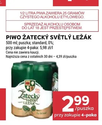 Piwo Žatecký Světlý Ležák promocja w Stokrotka