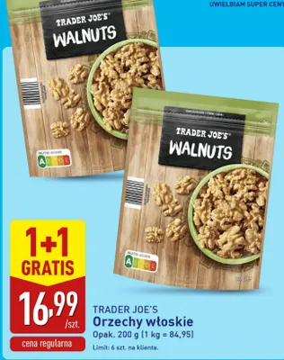 Orzechy włoskie Trader Joe's Walnuts promocja w Aldi