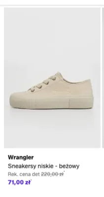 Sneakersy niskie Wrangler beżowe promocja w Lounge by Zalando