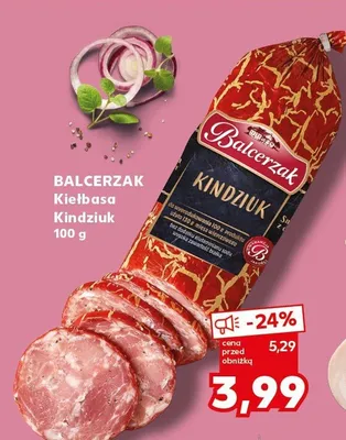 Kiełbasa Kindziuk Balcerzak promocja w Kaufland