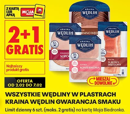 Wędliny w plastrach Gwarancja Smaku promocja w Biedronka