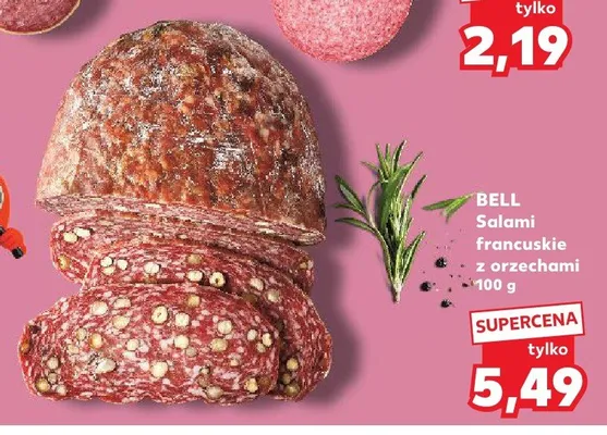 Salami francuskie z orzechami Bell promocja w Kaufland