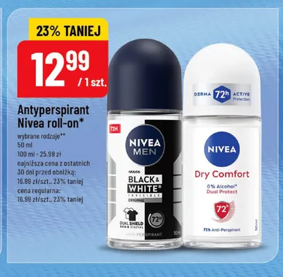 Antyperspirant Nivea roll-on promocja w POLOmarket