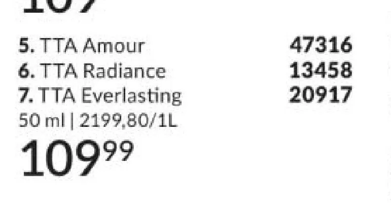 Woda perfumowana TTA Everlasting promocja w AVON