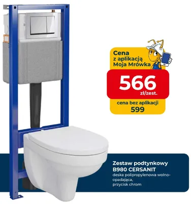 Zestaw podtynkowy Cersanit B980 promocja w PSB Mrówka
