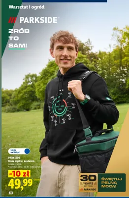 Bluza męska z kapturem Parkside promocja w Lidl