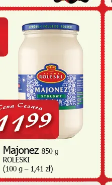 Majonez Roleski 850 g promocja w CEZAR Delikatesy