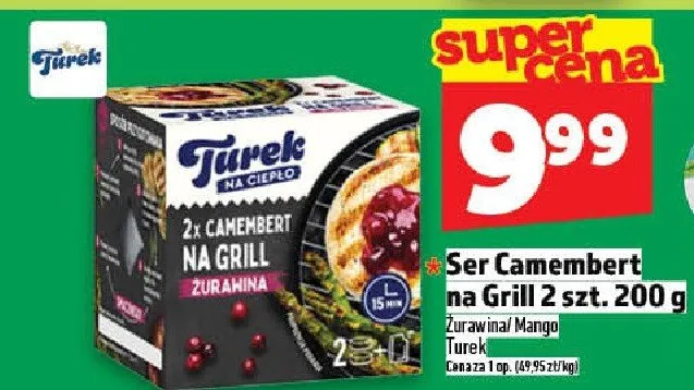 Ser Camembert na Grill Turek 2szt. 200g promocja w TOPAZ