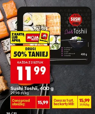 Sushi Toshii promocja w Biedronka
