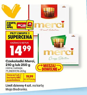 Czekoladki Merci Finest Selection promocja w Biedronka