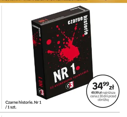 Gra Czarne historie. Nr 1 G3 promocja w Empik
