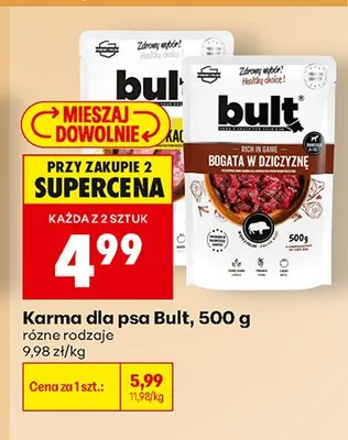 Karma dla psa Bult promocja w Biedronka