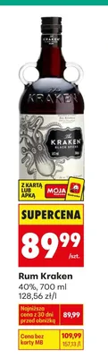 Rum 0,7 l Kraken promocja w Biedronka