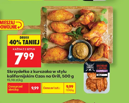 Skrzydełka z kurczaka w stylu kalifornijskim Czas na Grill promocja w Biedronka