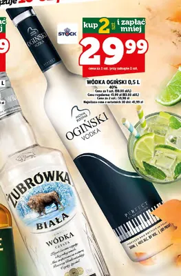 Wódka Ogiński 40% promocja w TOPAZ