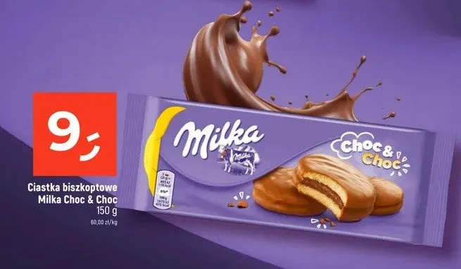 Ciastka biszkoptowe Milka Choc & Choc promocja w Dealz
