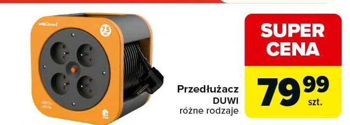 Przedłużacz Duwi różne rodzaje promocja w Carrefour
