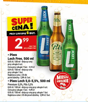 Piwo bezalkoholowe Lech promocja w Twój Market