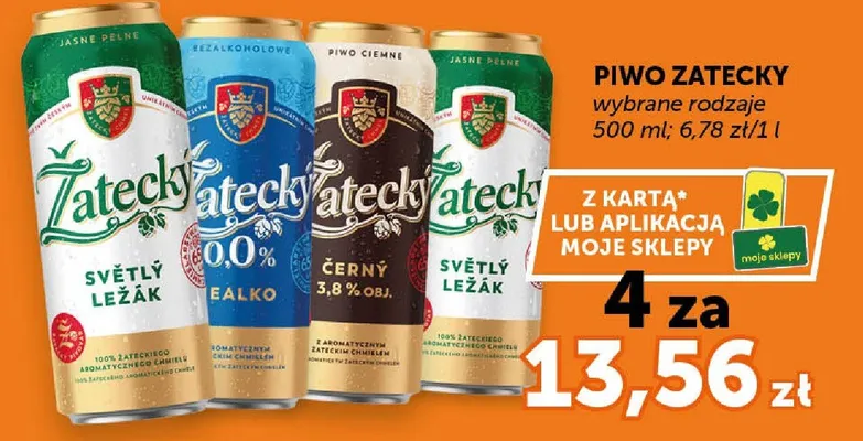 Piwo Žatecky černý promocja w Euro Sklep