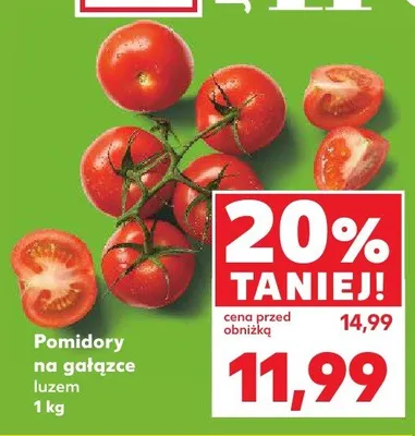Pomidory na gałązce luzem Kaufland promocja w Kaufland