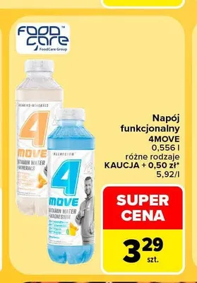 Napój funkcjonalny 4Move Vitamin Water Magnesium promocja w Carrefour