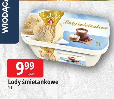 Lody śmietankowe Eskiss promocja w Leclerc
