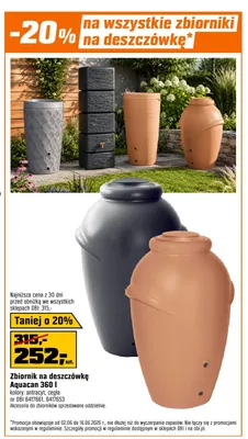 Zbiornik na deszczówkę Aquacan 360l promocja w OBI