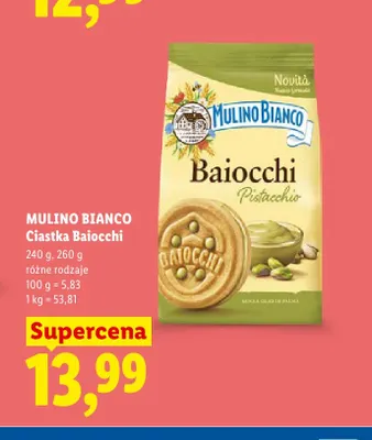 Ciastka Mulino Bianco Baiocchi promocja w Lidl