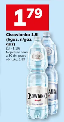 Cisowianka 1,5l (kłąz, nłąz, gaz) promocja w Hitpol