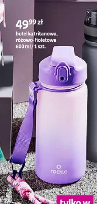 Butelka tritanowa Rockle różowo-fioletowa 600 ml promocja w Empik