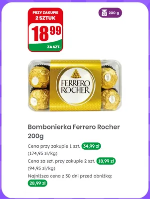 Bombonierka Ferrero Rocher promocja w Dino