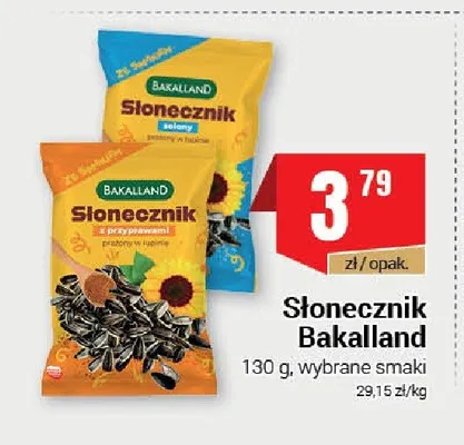 Słonecznik z przyprawami Bakalland promocja w Premium Nasz Sklep