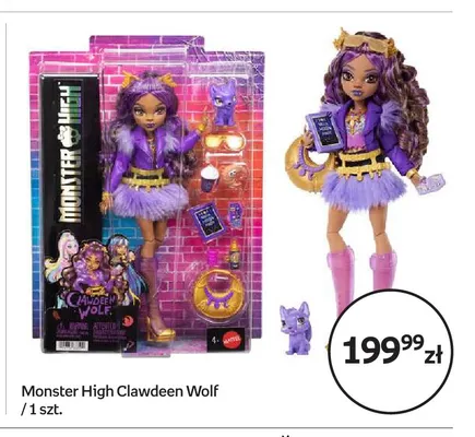 Lalka Monster High Clawdeen Wolf promocja w Empik