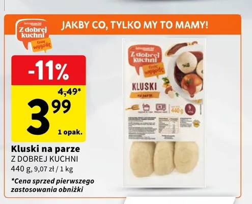 Kluski na parze Z Dobrej Kuchni promocja w Intermarche