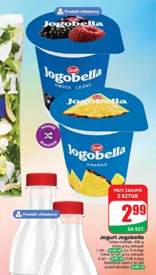 Jogurt owocowy Jogobella owoce leśne Zott promocja w Dino