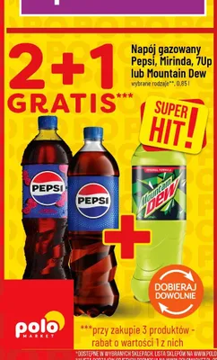 Napój gazowany Mountain Dew promocja w POLOmarket