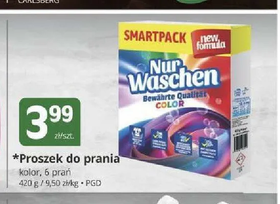 Proszek do prania Nur Waschen promocja w Marketvita